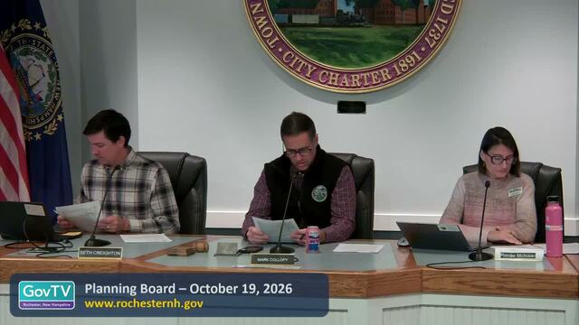 Planning Board - 10/19/2026